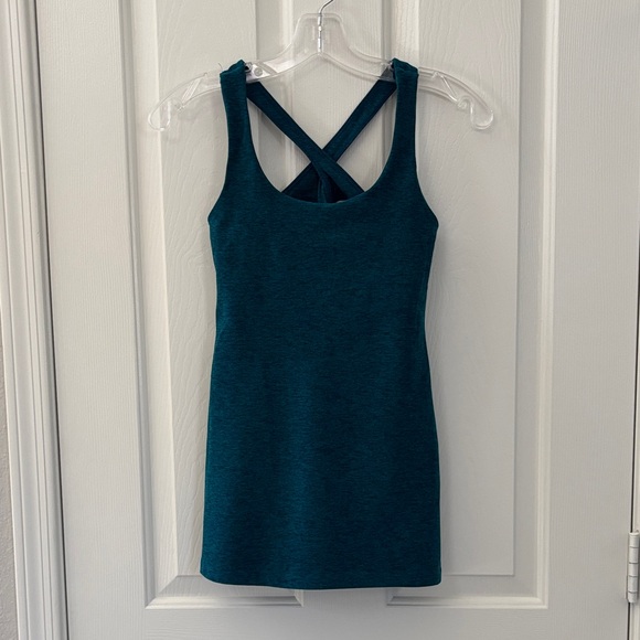 Beyond Yoga Emerald Green Heathered Tank Top - Picture 1 of 10